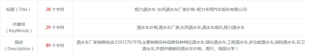 灑水車(chē)網(wǎng)站TDK設置圖片 灑水車(chē)網(wǎng)站TDK設置圖片