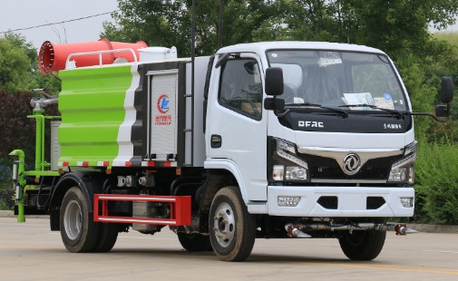 多功能抑塵車(chē)的視頻_國六東風(fēng)福瑞卡5噸藍牌抑塵車(chē)廠(chǎng)家價(jià)格