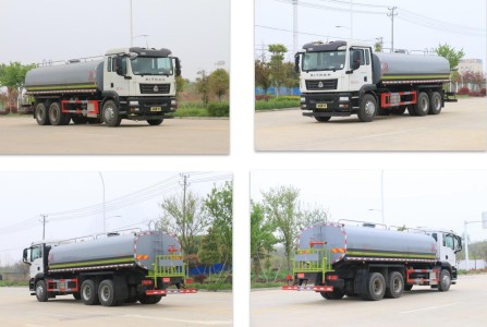 國六重汽汕德卡18方后雙橋灑水車(chē) 國六重汽汕德卡18方后雙橋灑水車(chē)