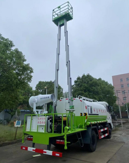 東風(fēng)天錦10方灑水車(chē)帶鋁合金升降平臺 東風(fēng)天錦10方灑水車(chē)帶鋁合金升降平臺